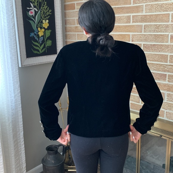 Vintage Lucia Lukken Velvet Blazer with Western Style Buttons - Picture 7 of 16